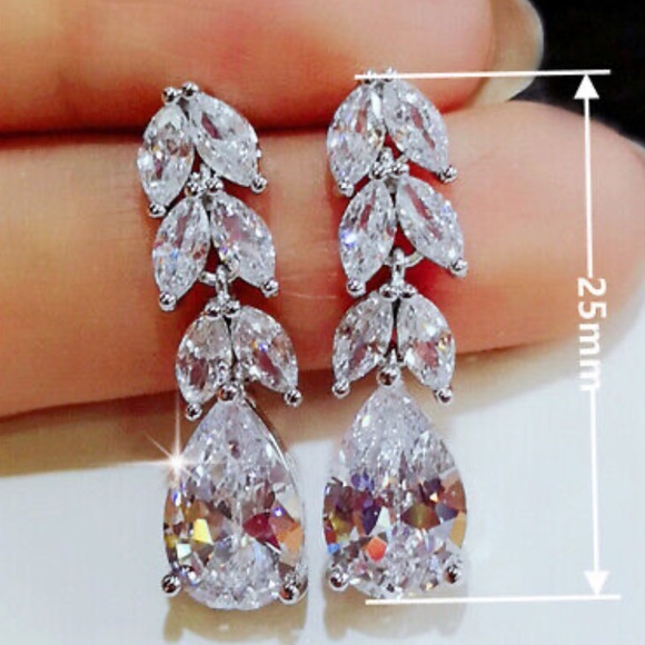 NWT LUXURY sterling silver Earrings - Picture 3 of 5